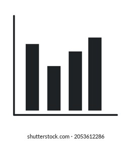 chart statistics pictogram icon style