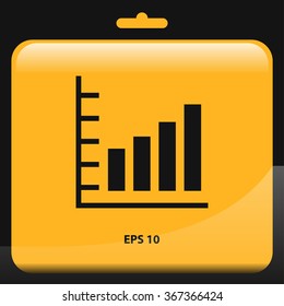 chart, stats graph icon for web and mobile