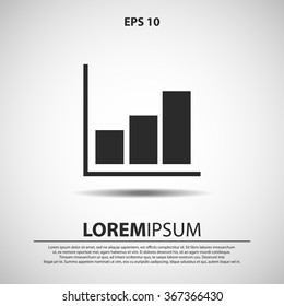 chart, stats graph icon for web and mobile
