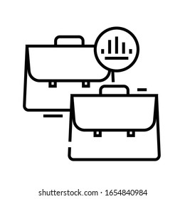 El gráfico contiene el icono de línea, el signo de concepto, la ilustración del vector de esquema, el símbolo lineal.