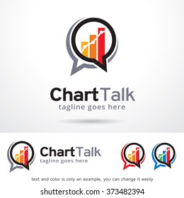 Chart Talk Logo Design Template 
