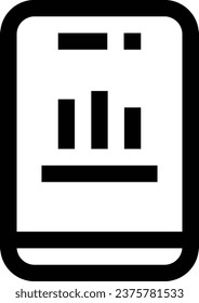 Chart vector design icon for download. Eps