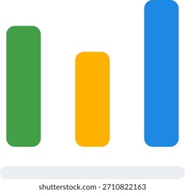 Diagramm Vektordesign im modernen Stil, Finanzdiagramm und Geschäftsstatistikkonzept, Abbildung des Umsatzwachstums. Flachsymbol