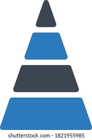 chart vector glyph color icon