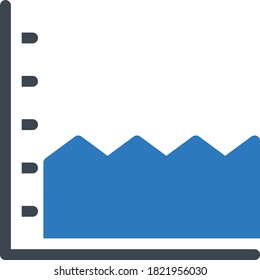 chart vector glyph color icon