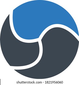 icono de color de glifo vectorial de gráfico