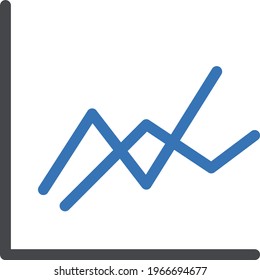 chart vector glyph color icon