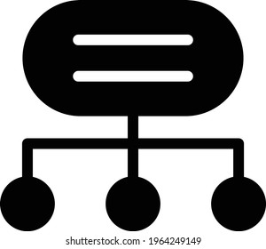 chart vector glyph flat icon