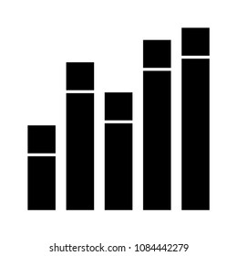 chart vector glyphs icon