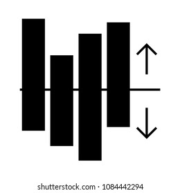 chart vector glyphs icon
