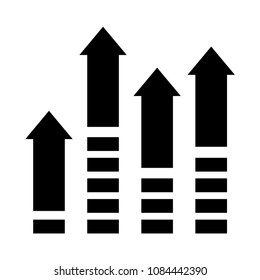 chart vector glyphs icon