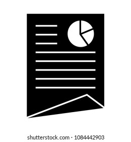 chart vector glyphs icon