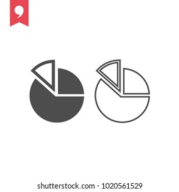 Chart vector icon