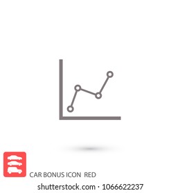 Chart vector icon