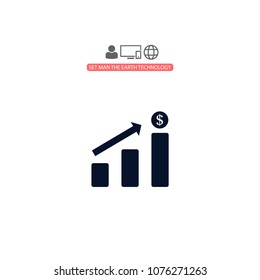 Chart vector icon