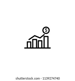 Chart vector icon
