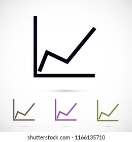 Chart vector icon