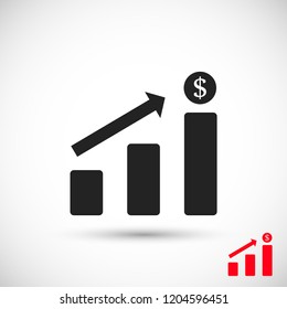 Chart vector icon