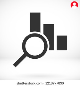 Chart vector icon