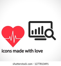 Chart vector icon