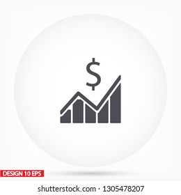Chart Vector icon