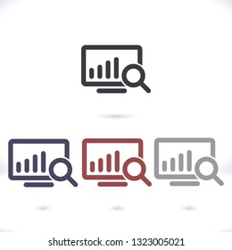 Chart vector icon