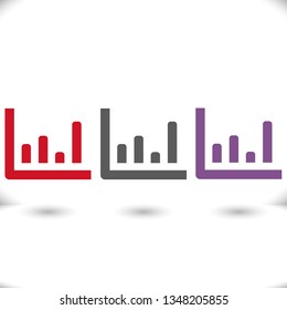 Chart vector icon
