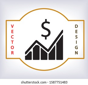 Chart Vector icon 