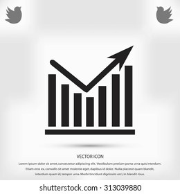 Chart vector icon
