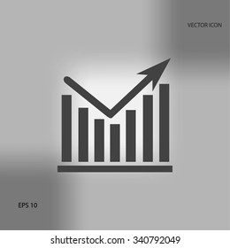 Chart vector icon