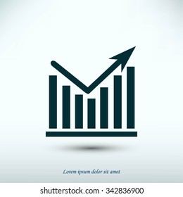 Chart vector icon