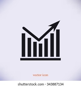 Chart vector icon