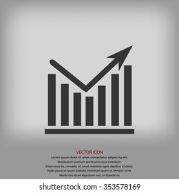 Chart vector icon