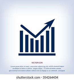 Chart vector icon
