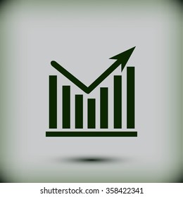 Chart vector icon