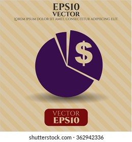 Chart vector icon
