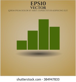Chart vector icon