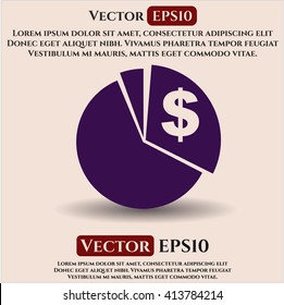 Chart vector icon