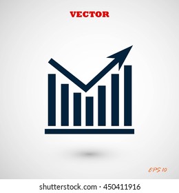 Chart vector icon