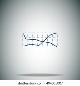 Chart vector icon