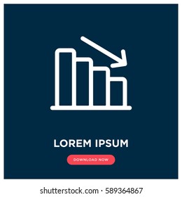 Chart vector icon