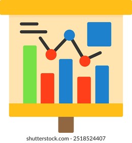 Chart Vector Icon Design Symbol