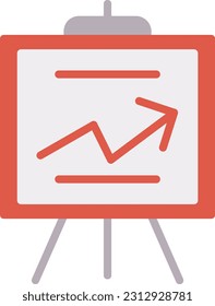 Chart Vector Icon Flat Style