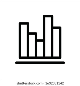 Chart vector icon. Graph flat sign design. Infographic chart symbol pictogram