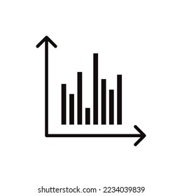 Chart vector icon. Graph flat sign design. Infographic chart symbol pictogram