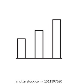 Chart vector icon, chart vector illustration