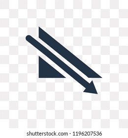 Chart vector icon isolated on transparent background, Chart transparency concept can be used web and mobile