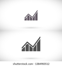 Chart Vector icon . Lorem Ipsum Illustration design