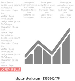 Chart Vector icon . Lorem Ipsum Illustration design