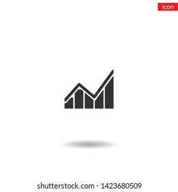 Chart Vector icon . Lorem Ipsum Illustration design